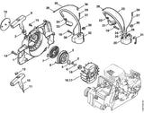 STIHL 1130-405-1000 Bougiekabelsteker positie 33 technische tekening