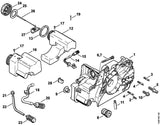 STIHL 4130-358-7600 Slang positie 22 technische tekening