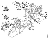 STIHL 1128-120-0626 Carburateur HD-24C positie 22 technische tekening