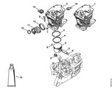 STIHL 4116-034-3005 Zuigerveer Ø 46x1,2 mm positie 4 technische tekening