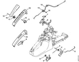 STIHL 9104-003-8710 Cilinderkopbout P4x10 positie 15 technische tekening