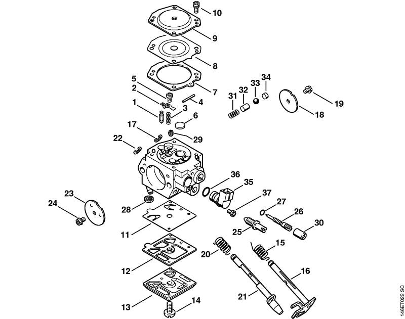 STIHL 9645-945-3001 O-ring 7x0,8 positie 36 technische tekening