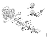 STIHL 4116-358-0700 Slang positie 2 technische tekening