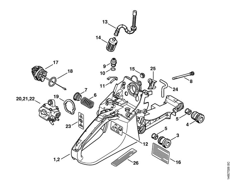 STIHL 1119-121-8600 Ring positie 19 technische tekening