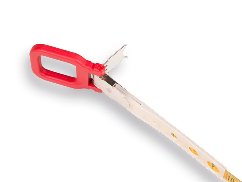 BMI Meetband Ergoline 30 meter staal Isolan, met haak en ring