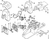 STIHL 1121-141-2502 Afdekkap positie 23 technische tekening