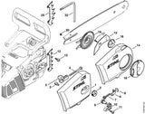 STIHL 1123-640-1900 Spanschuif positie 8 technische tekening