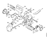 STIHL 1207-640-0500 Aandrijfhuis positie 1 technische tekening