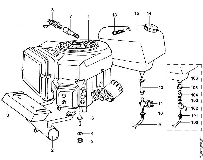 STIHL 9340-003-0310 borgclip positie 13 technische tekening