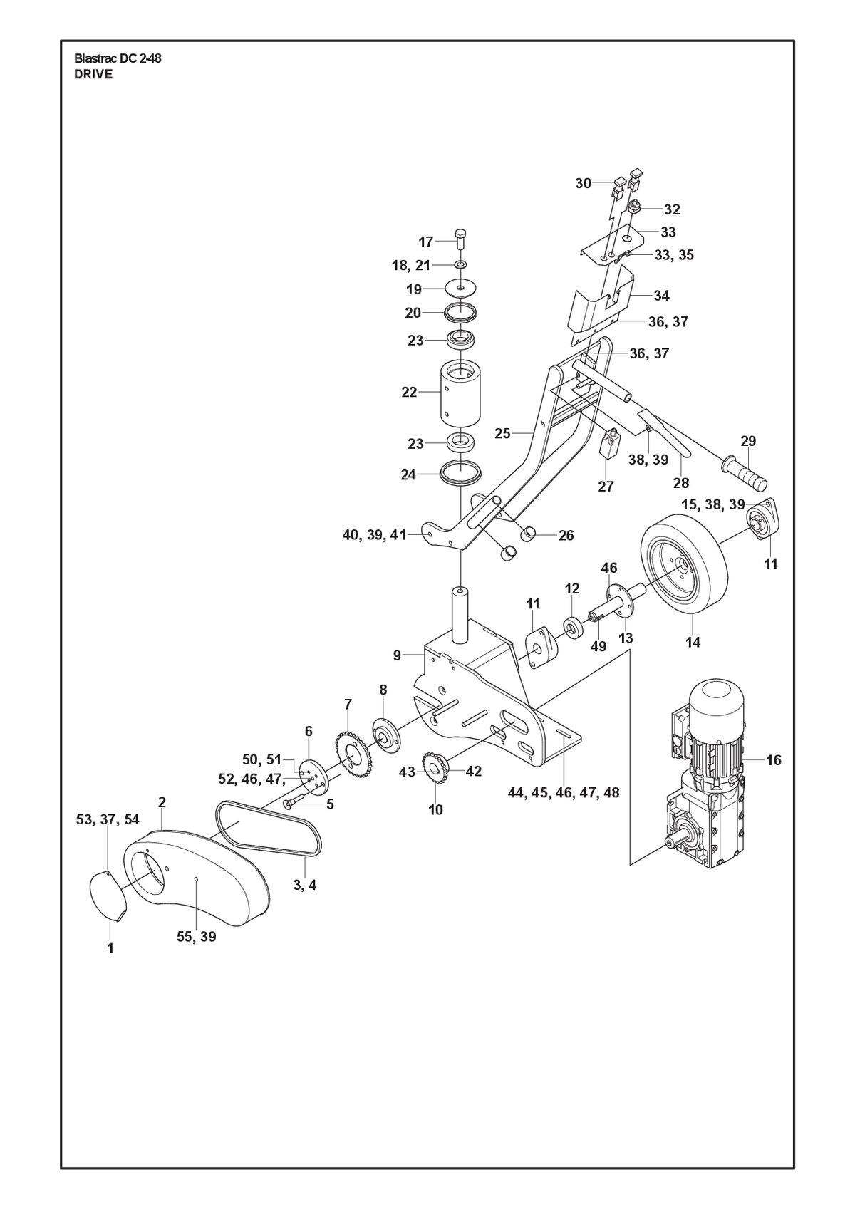 Husqvarna 599283901 onderdelentekening - positie 45