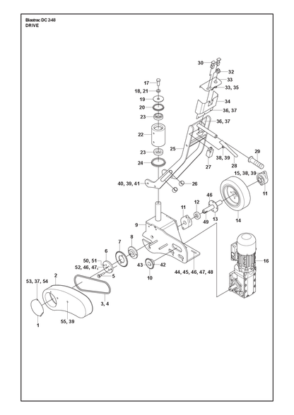 Husqvarna 599283901 onderdelentekening - positie 45