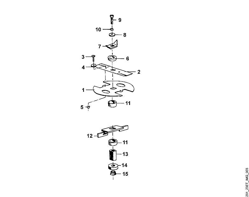 STIHL 9007-319-2490 inbusbout M10x65 positie 9 technische tekening