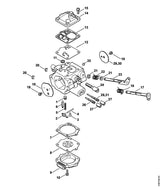 STIHL 1144-121-4700 Regelmembraan positie 8 technische tekening