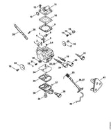 STIHL 4229-122-6200 Stationaire aanslagschroef positie 38 technische tekening