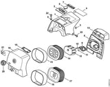 STIHL 0000-967-1593 Typeplaatje Magnum positie 7 technische tekening