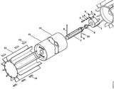 STIHL 4602-640-0100 Aandrijfkop positie 1 technische tekening
