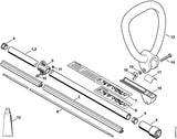 STIHL 4602-738-0201 Huls positie 5 technische tekening