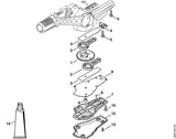 STIHL 4230-641-6601 Beschermplaat positie 12 technische tekening