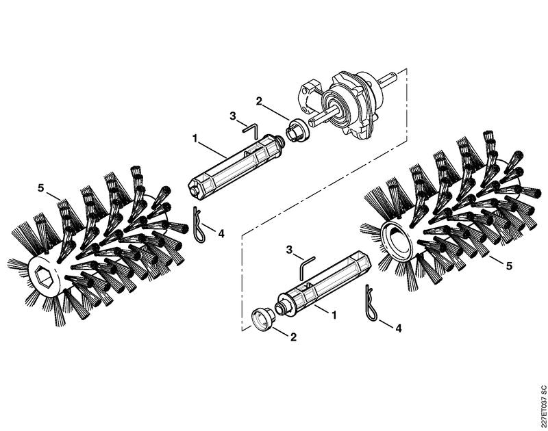 STIHL 4601-732-1000 Spoelbeschermer positie 2 technische tekening