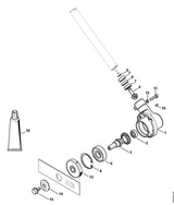 STIHL 4180-713-1603 Drukring positie 14 technische tekening