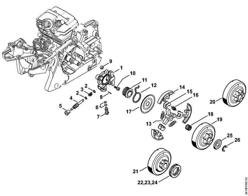 STIHL 1143-647-0600 Pompzuiger positie 4 technische tekening