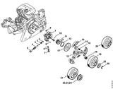 STIHL 1143-647-0600 Pompzuiger positie 4 technische tekening