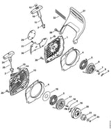 STIHL 1143-007-1001 Set afdekplaat positie 30 technische tekening