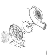 STIHL 4241-704-3401 Rotorblad positie 8 technische tekening