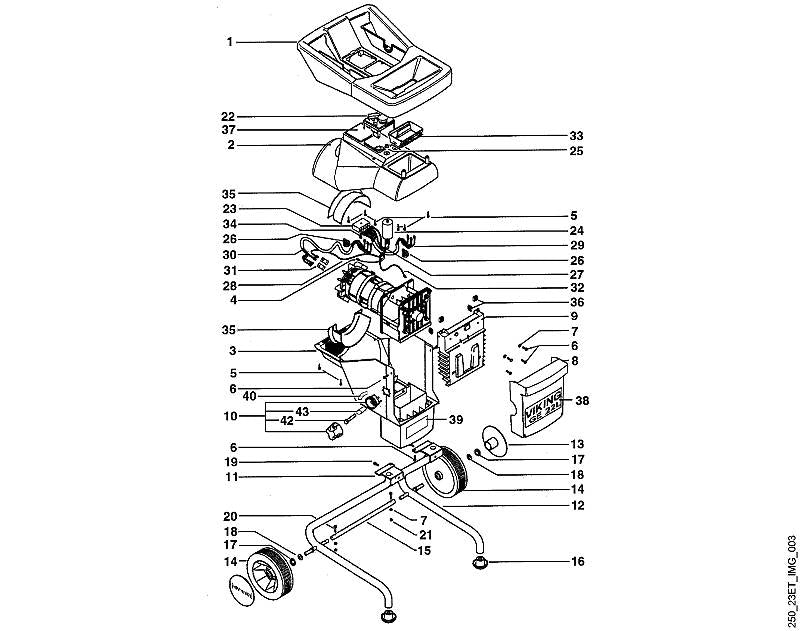 STIHL 9008-319-2010 inbusbout M8x80 positie 42 technische tekening