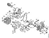 STIHL 1129-029-2303 Cilindervoetpakking positie 19 technische tekening