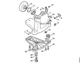 STIHL 4128-791-6101 Kraagbout positie 18 technische tekening