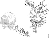 STIHL 4180-160-2901 Koppelingstrommel positie 17 technische tekening
