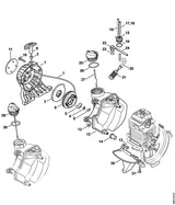 STIHL 4180-350-0417 Benzinetank positie 12 technische tekening
