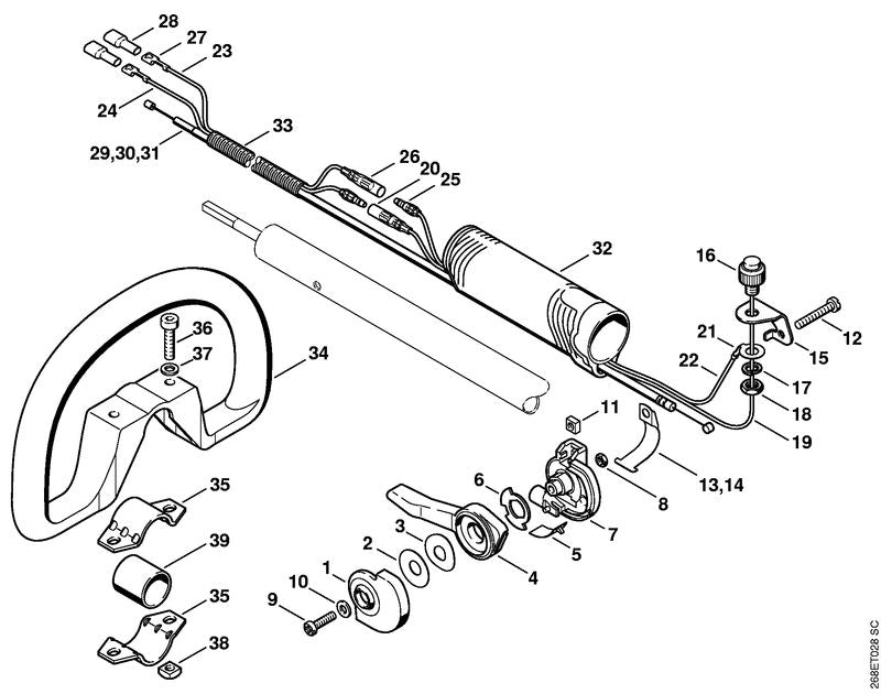 STIHL 9222-068-0700 Vierkantmoer M5 positie 11 technische tekening