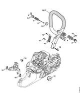 STIHL 1141-791-5903 Aanslagrubber positie 13 technische tekening