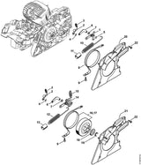 STIHL 1141-021-1101 Deksel positie 20 technische tekening