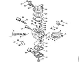 STIHL 4128-007-1010 Carb. membraanset positie -1 technische tekening