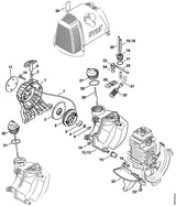 STIHL 4180-967-1532 Typeplaatje FS 310 positie 11 technische tekening