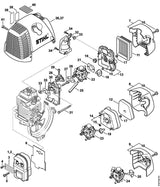 STIHL 4180-140-1005 Filterdeksel positie 7 technische tekening