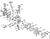 STIHL 4229-120-7100 Gasklepas m hefboom positie 1 technische tekening