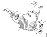 STIHL 4241-967-1522 Typeplaatje SH 86 positie 13 technische tekening