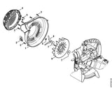 STIHL 4241-700-4102 Rotorhuis buiten positie 1 technische tekening
