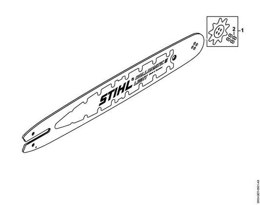 STIHL 3005-650-9903 Neustandwiel 9t 1,3 positie 1 technische tekening