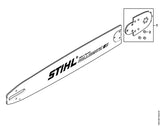 STIHL 3003-650-2551 zaagbladneus 3/8" 11Z 1,6 positie 1 technische tekening