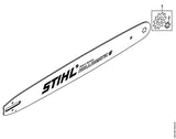 STIHL 3003-650-9935 Neustandwiel 3/8" 10Z 1,3 positie 1 technische tekening