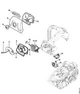 STIHL 1146-120-0600 Carburateur C1Q-S200D positie 12 technische tekening