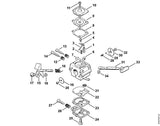 STIHL 4119-122-6802 Stelschroef stat. toerental positie 14 technische tekening
