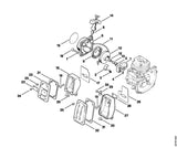STIHL 4126-149-0600 Uitlaatdemperpakking positie 26 technische tekening