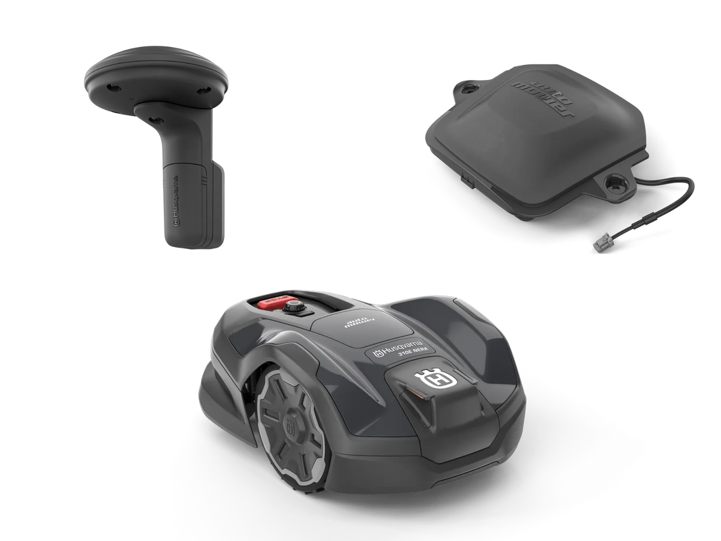 Husqvarna Automower® 310E NERA Robotmaaier - EdgeCut - Draadloos (incl. EPOS Plug-in Kit + RS1 GPS-station)