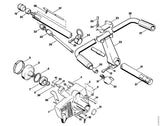 STIHL 4180-967-1519 Typeplaatje FS 130 positie 2 technische tekening
